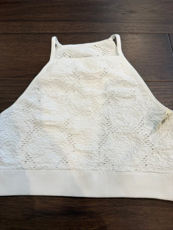 aerie White Lace Sports Bra Size XS NWT - C53-017 - Image 3