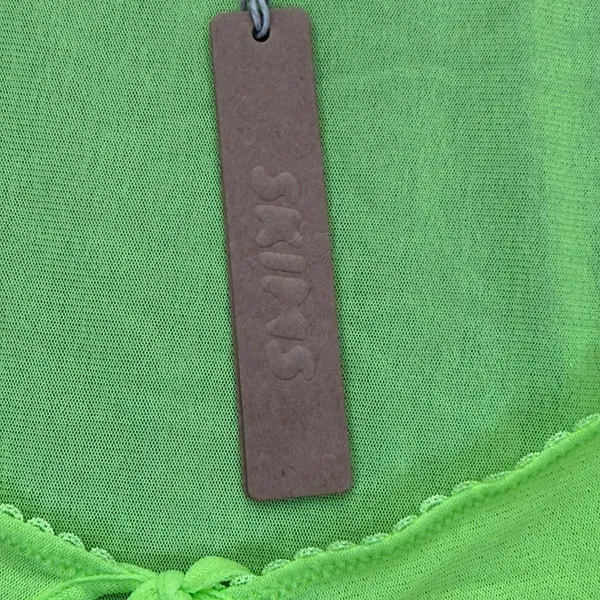 SKIMS Summer Mesh Lace Super Cropped Top Green Highlighter 4X DR-MIN-3585 NEW - Image 3