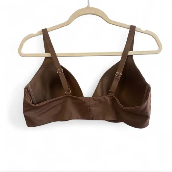 Tranquil & True Chocolate Brown Front Closure T-Shirt Bra 40C - Image 2