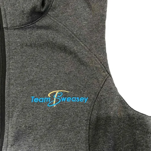 The North Face Ridgewall Vest Womens Size Medium Heather Gray Full Zip WindWall - Image 3