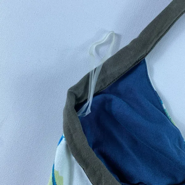Patagonia Dress Womens XS Blue Green Abstract Halter Built In‎ Bra Stretch 58816 - Image 8