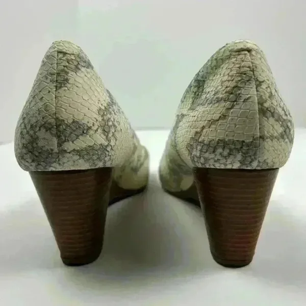 COLE HAAN The Go-to Wedge Chalk Python Snake  Print- Size 8.5‎ - Image 4