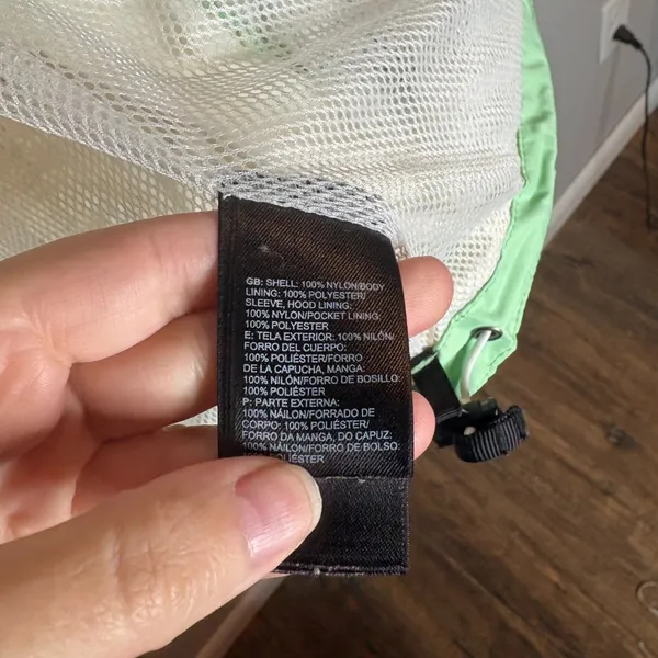 The North Face mint green and white Hyvent rain jacket - Image 5