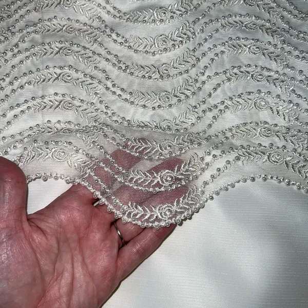 Stunning Vintage Y2K Oleg Cassini Wedding Gown! - Image 10