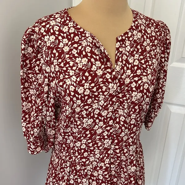 Reformation Laylin Puff Sleeve Floral Mini Dress - Image 6