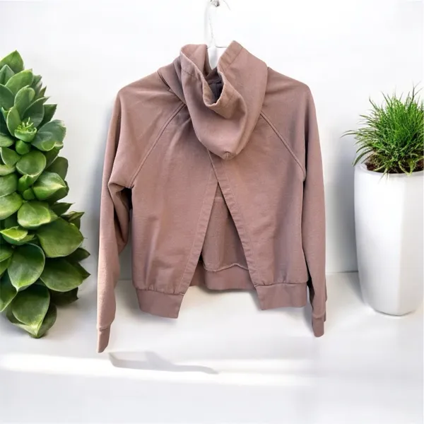 Athleta Hoodie Oversized Small. Super Cute Split Back - Image 3