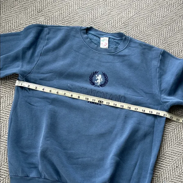 Italia Blue Crewneck Sweatshirt - Image 4