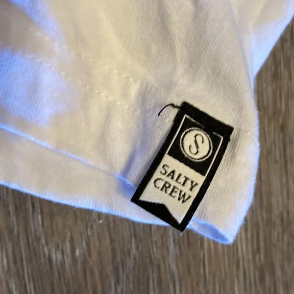 Salty Crew White Short Sleeve Graphic Shirt Size S - Image 5