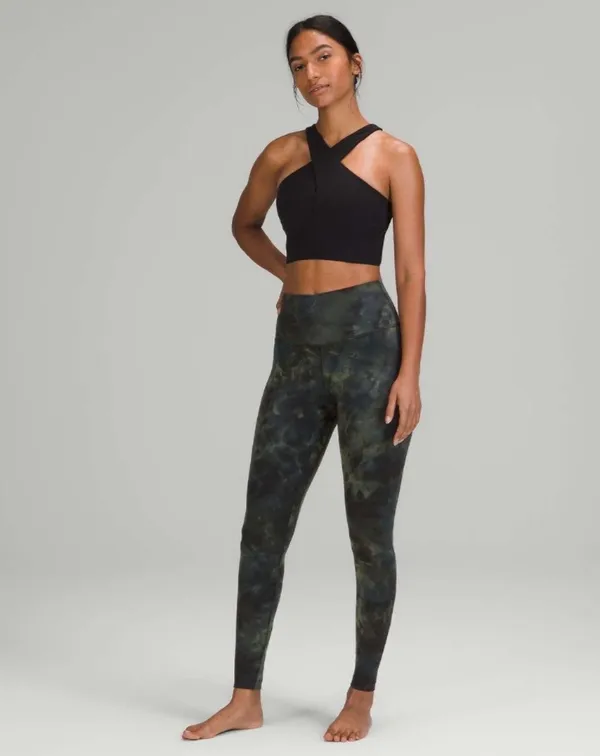 Lululemon Align High-Rise Pant 28" Diamond Dye Graphite Grey Bronze Green 6 - Image 7