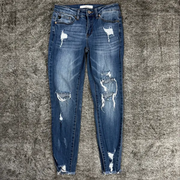 Kancan Denim Jeans Distressed Women's 5/26 - Image 2
