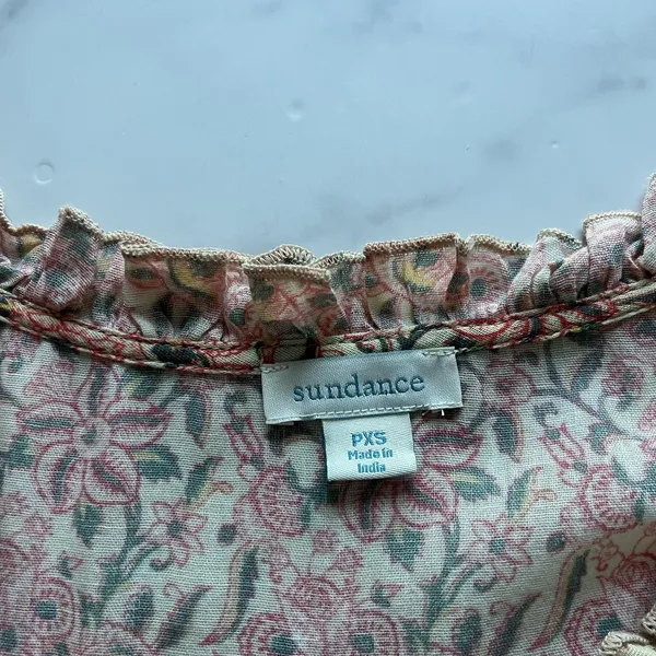 Sundance Fields of Beauty Tiered Peasant Dress XS FINAL PRICE - Image 3