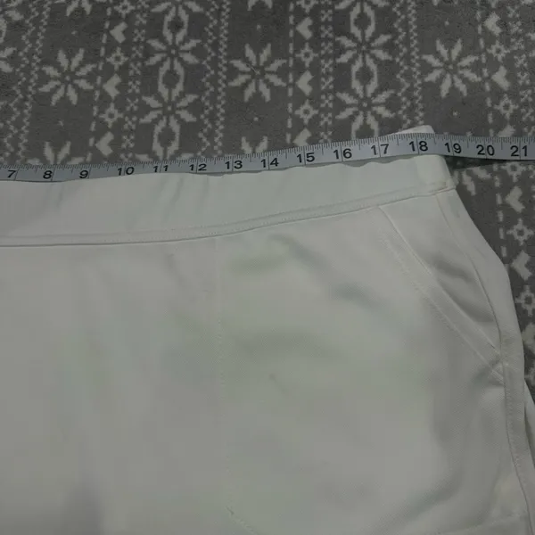 NEW Belyn Key Billie Golf‎ Skort In White And Green XL Tennis Walking FLAWED - Image 13