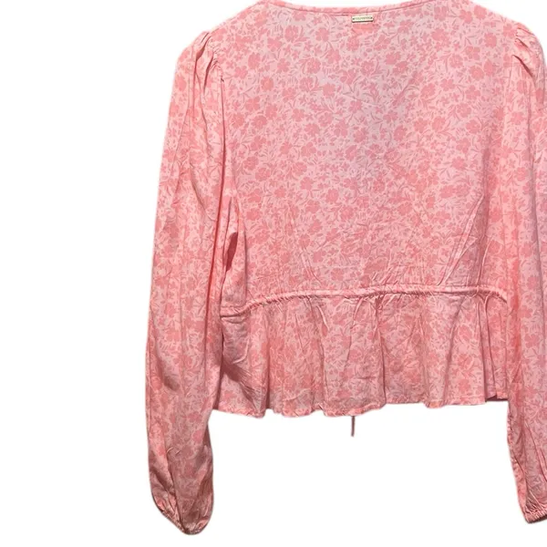 Billabong Time‎ Goes By Long Sleeve Blouse Top Size Large - Image 10