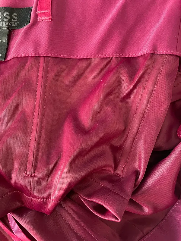 Express Magenta Strapless Cocktail Mini Dress Size 1/2 - Image 8