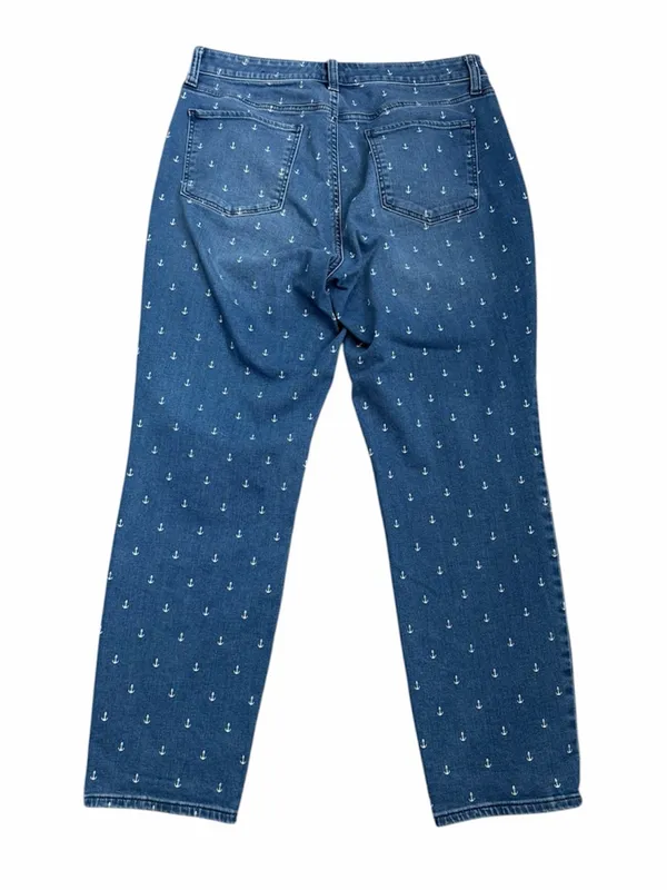 Talbots Anchor-Print Slim Ankle Curvy Jeans - Image 9