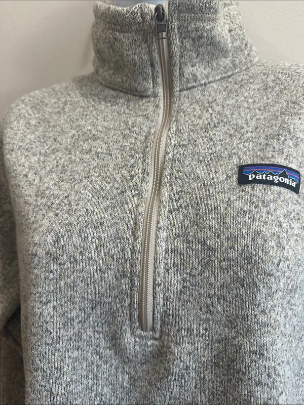 Patagonia Gray 1/4 Zip Better Sweater Pullover - Image 3