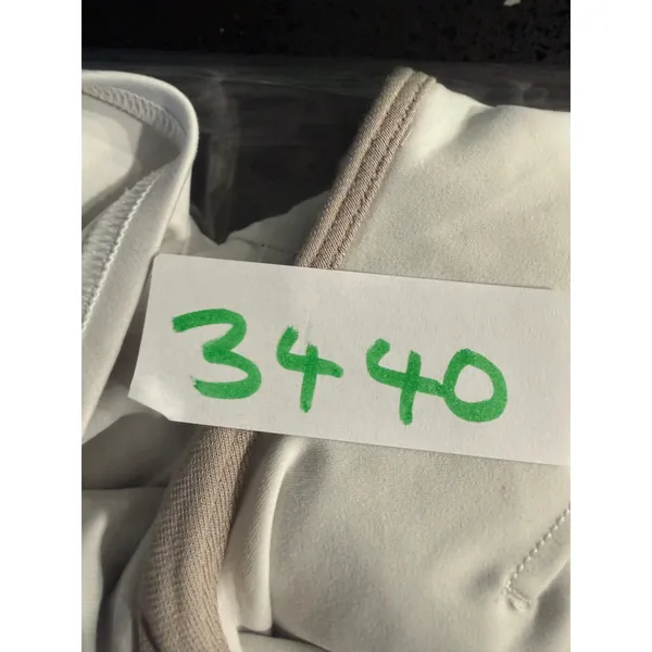 Lululemon Energy‎ High Neck Longline Bra White Size 10 Racerback Sports Bra flaw - Image 8