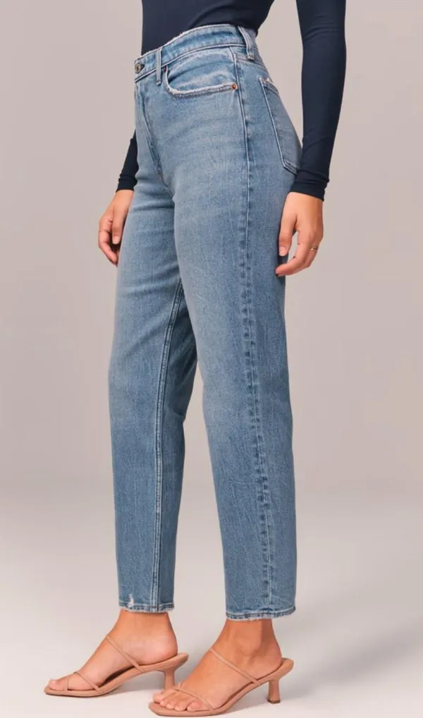 Abercrombie Curve Love High Rise Mom Jean - Image 2