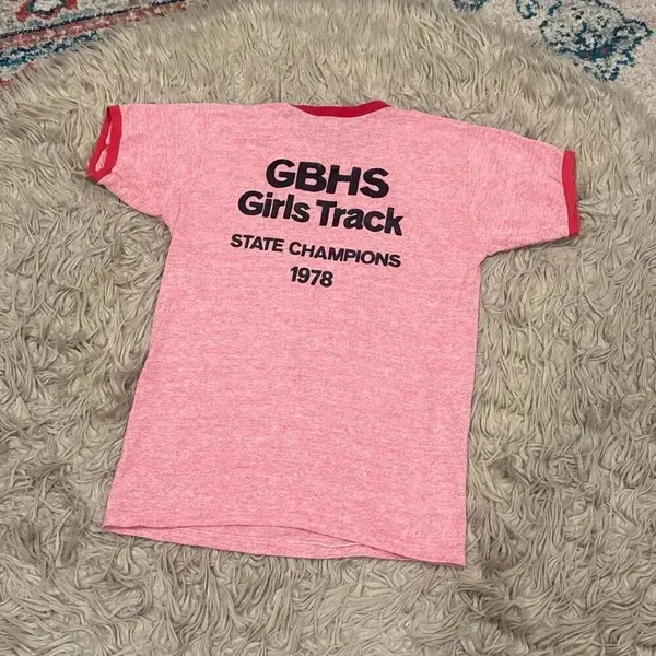 Vintage 70’s Russell single stitch track tshirt size medium - Image 4