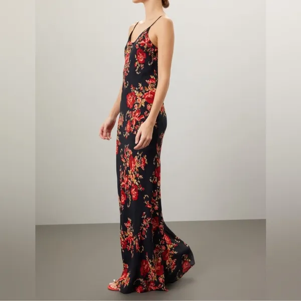 Reformation Para Maxi Floral Dress size Small damaged hem - Image 2