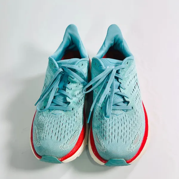Hoka Women's Clifton 8 Aquarelle Eggshell Blue Running Shoes 1119394-AEBL Sz 7.5 - Image 2