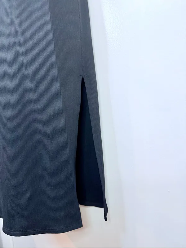 Abercrombie & Fitch Women’s S Black Ribbed Midi Dress - Image 5
