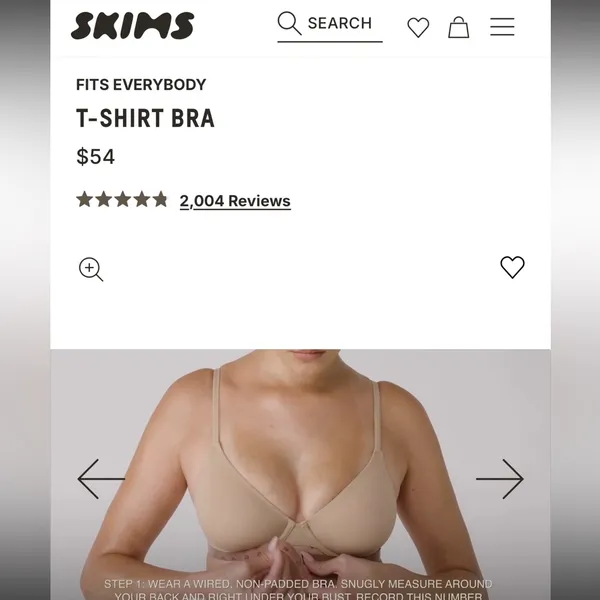 Skims Fits Everybody T-Shirt Demi Bra‎ Onyx Size 36A NWT - Image 10