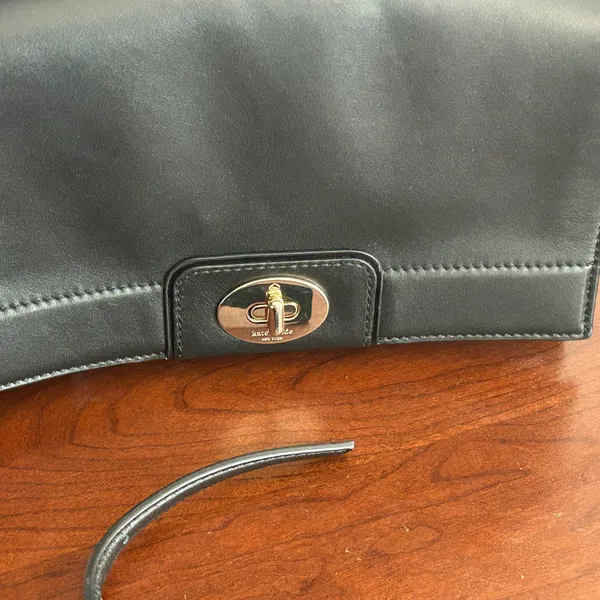 Kate Spade Black Crossbody Bag with Gold Hardware - Image 7