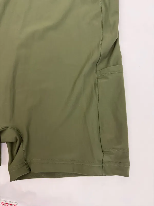 Outdoor Voices The Exercise Dress Tennis Athletic Tea Tree Floral Olive Green - Image 13