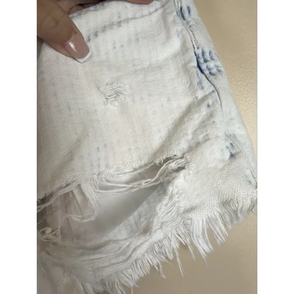 We the Free People Size 34 Jean Shorts Distressed Button-Fly Frayed Hems Hi-Rise - Image 14