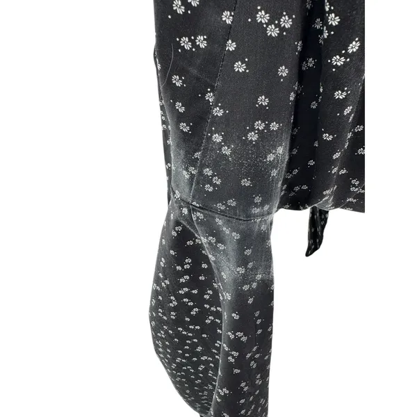 VETTA The Two Piece Apron Jumpsuit Size 18 Black Floral‎ Convertible Organic USA - Image 7
