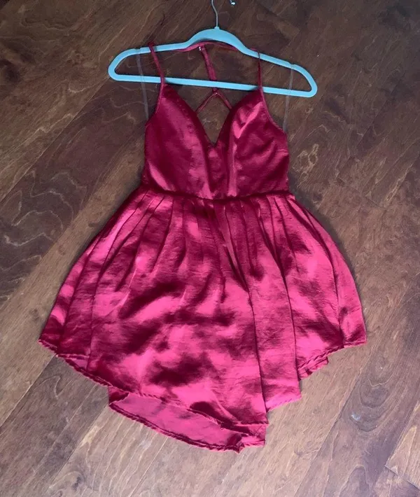 NBD REVOLVE - Silk Red Dress - Image 2