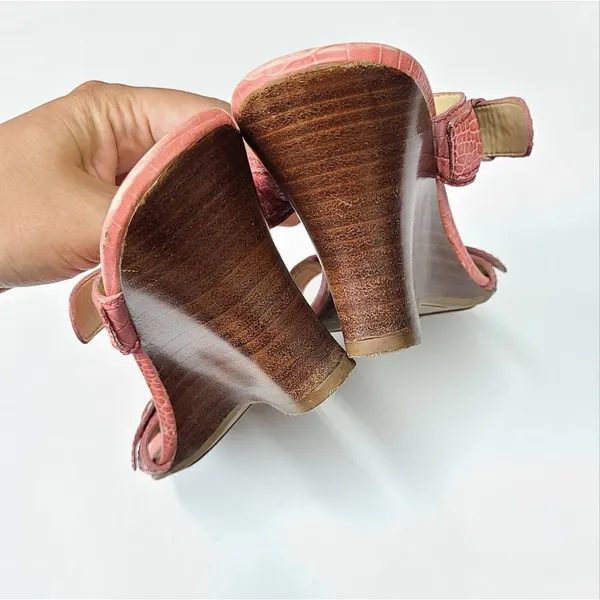 Nicole Open‎ Toe Pink Summer Sandals Size 8.5 - Image 5