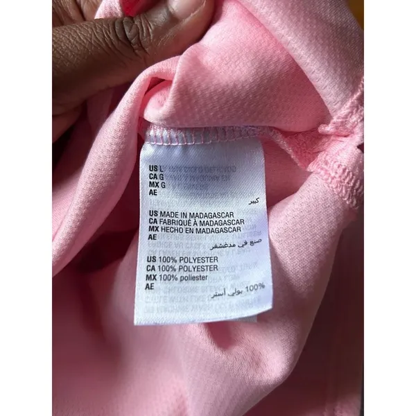 Active Top Ideology High-Low Baby Pink Mesh Athleisure Pilates Barre Gorpcore LG - Image 3