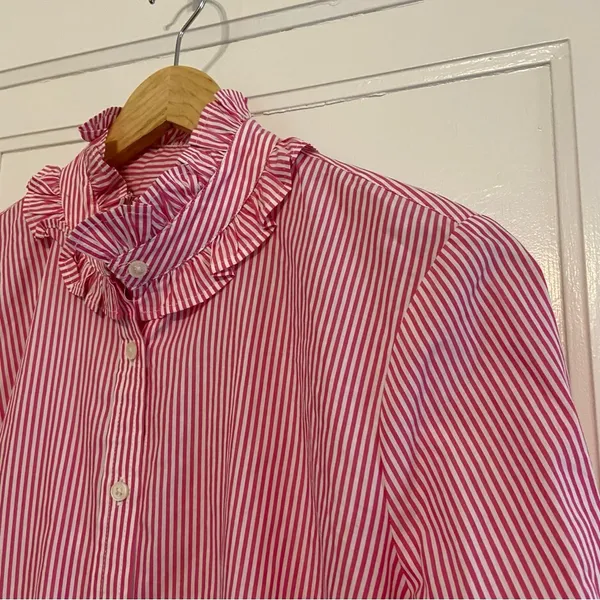 J. Crew Ruffleneck Classic Boy Fit button down shirt - Image 3