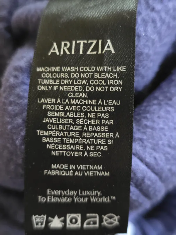 Aritzia Wide-Leg Cargo Joggers in Cobalt Blue Xs - Image 7
