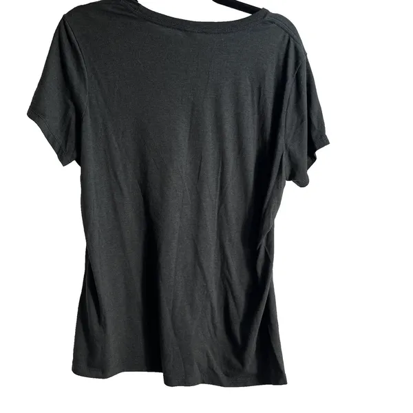 Perfect Tri District Texas Flag Kiss T-Shirt Woman XL Black Top State Casual - Image 2