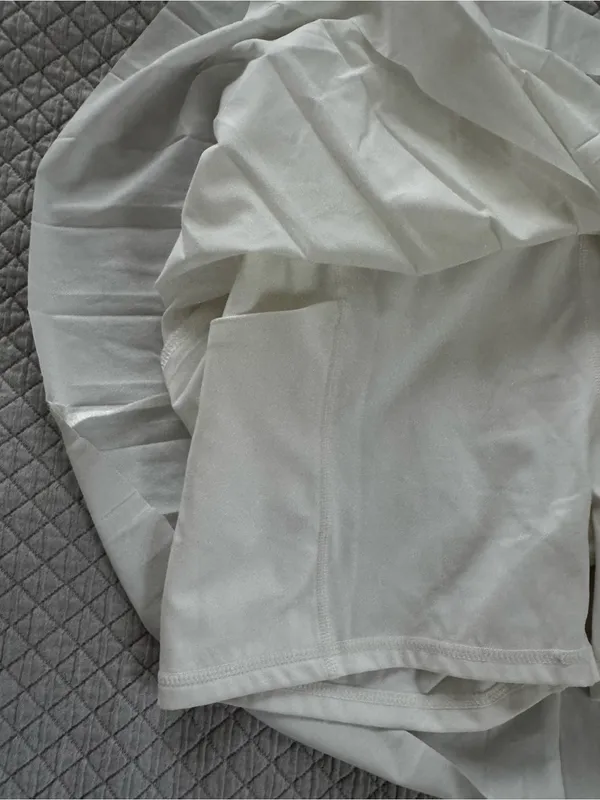 Varley White Pleated Melody Skirt NWOT - Image 5