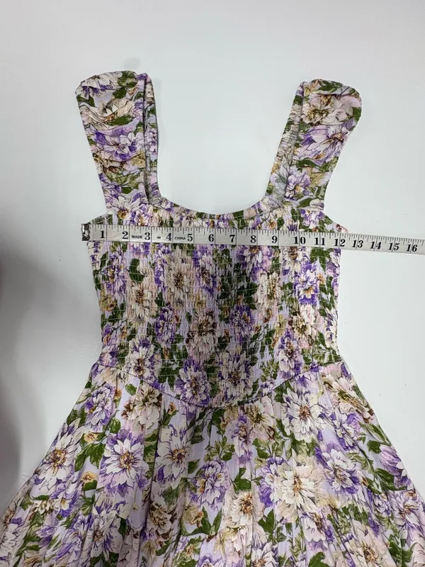 Sky to Moon Purple Floral Mini Dress - Size‎ S. - Image 8