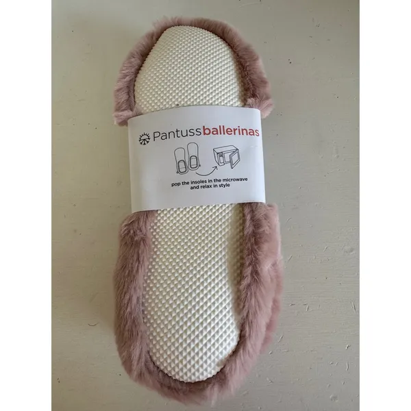 New Pantuss Ballerina Herbal Warming Slipper in Blush size sm (size 6.5-7.5) - Image 5
