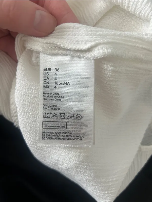 H&M Cream Textured High-Neck Camisole with Pom Trim - Image 6