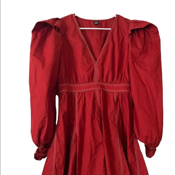 Flared Hem Dress - Image 8
