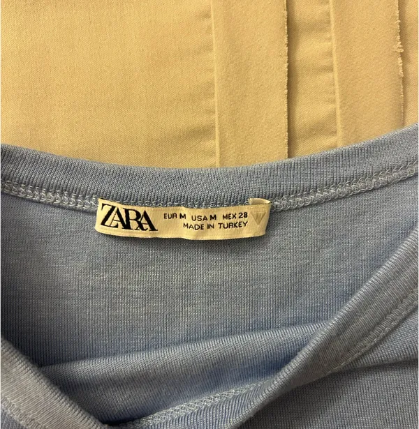 ZARA Baby Tee Blue - Image 3