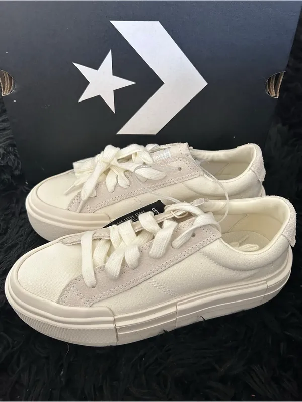 CONVERSE Cruise low beige platform lace up shoes sneakers women’s 8.5 new - Image 6