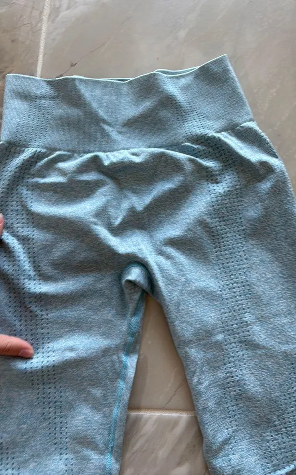blue seamless leggings Size M - Image 3