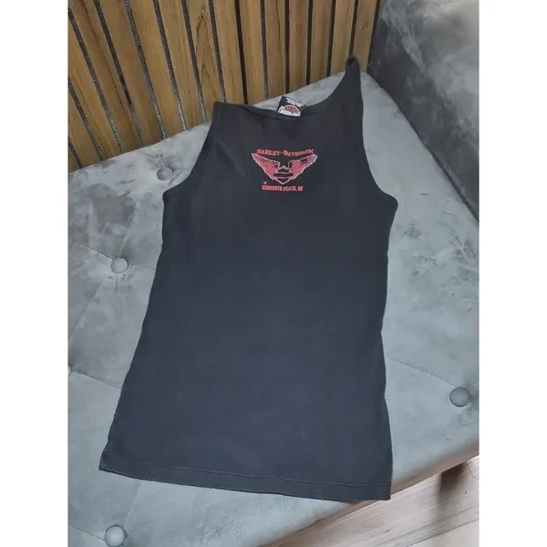 Harley-davidson Women's Black and Pink Vest - Image 6