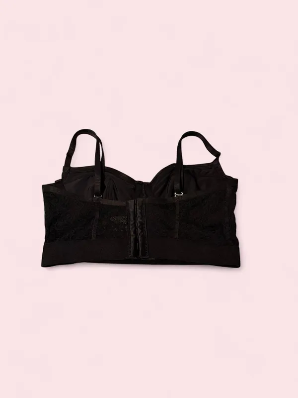 Parade Black Longline Lace Bralette with Adjustable Straps Size XS - Image 2