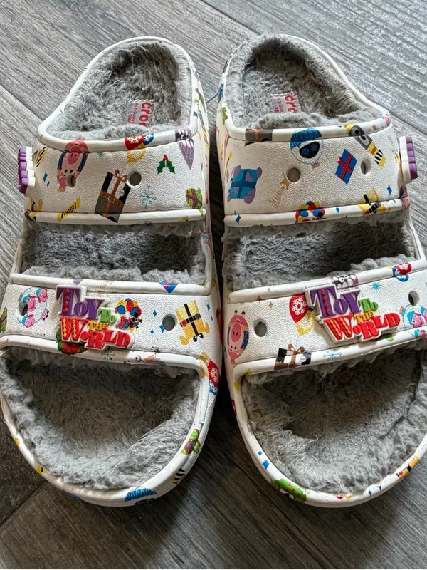 Crocs Disney Pixar Toy to the World Toy Story Slides Cozy Classic Adult W9 M7 - Image 2