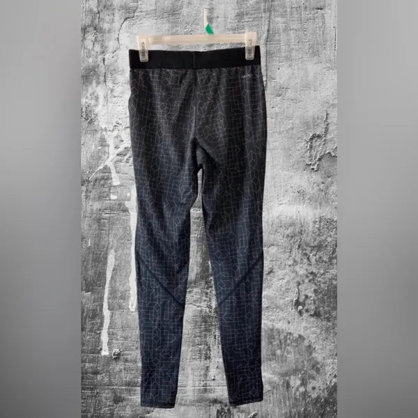 Nike Pro Compression Leggings Size M Geometric Print Black Gray - Image 5