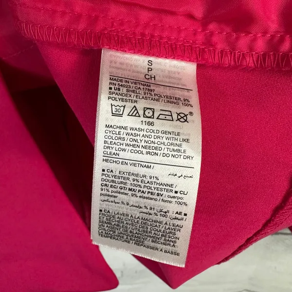 Old Navy Women S Berry Pink Relaxed Unlined Blazer 2 Button Workwear Jacket - Image 8